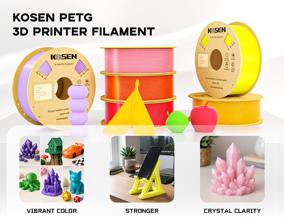KOSEN PETG Basic 1.75mm 3D Filament 1KG